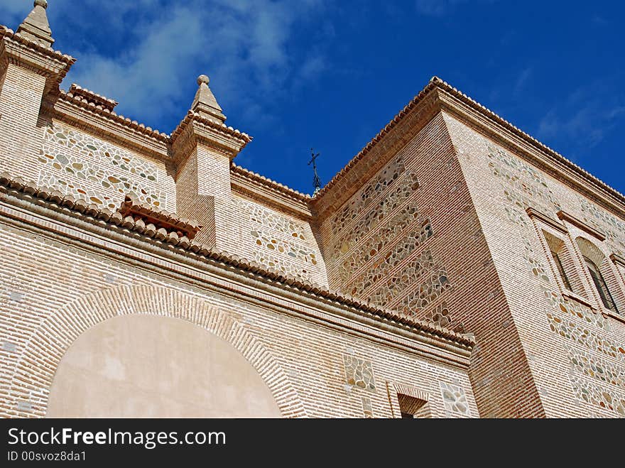 Exterior walls of Cathedral at the Alhambra In Granada, Spain. Exterior walls of Cathedral at the Alhambra In Granada, Spain.