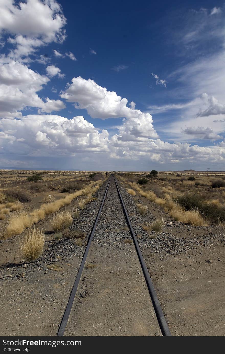 Railroadtrack in namibia