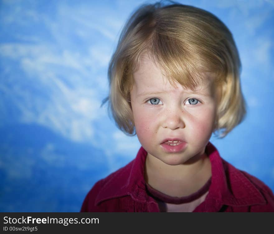 Little Girl with Blue Eyes