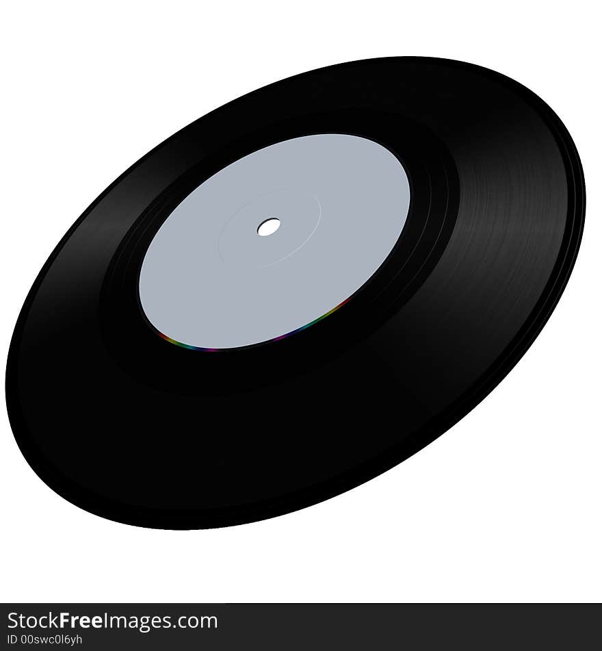 Vinyl Disc Single Illustration