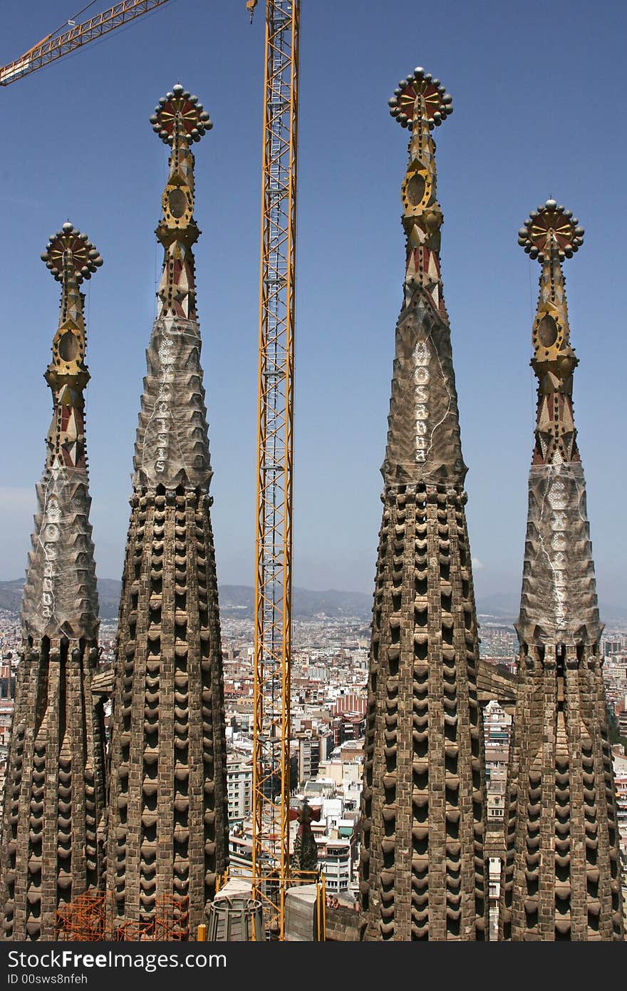 Barcelona's Sagrada Familia Cathedral by Gaudi is enormous, organic and unfinished. Barcelona's Sagrada Familia Cathedral by Gaudi is enormous, organic and unfinished.