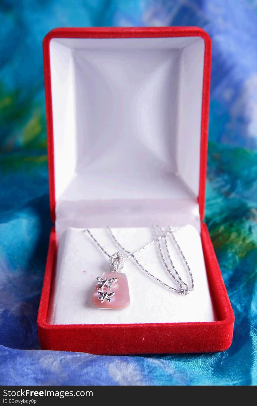 Jewelry box with beautiful necklace