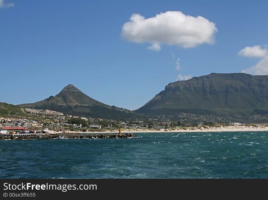 Small city on the african coast. Small city on the african coast