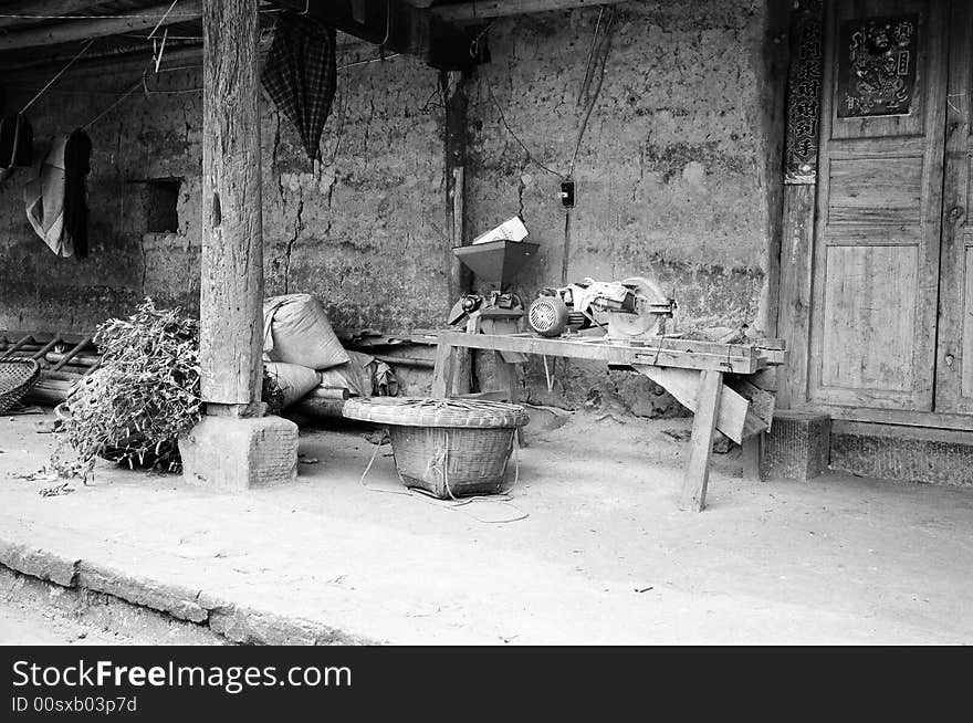 Farmer's cortyard,taken in Sichuan Province, China. Farmer's cortyard,taken in Sichuan Province, China.