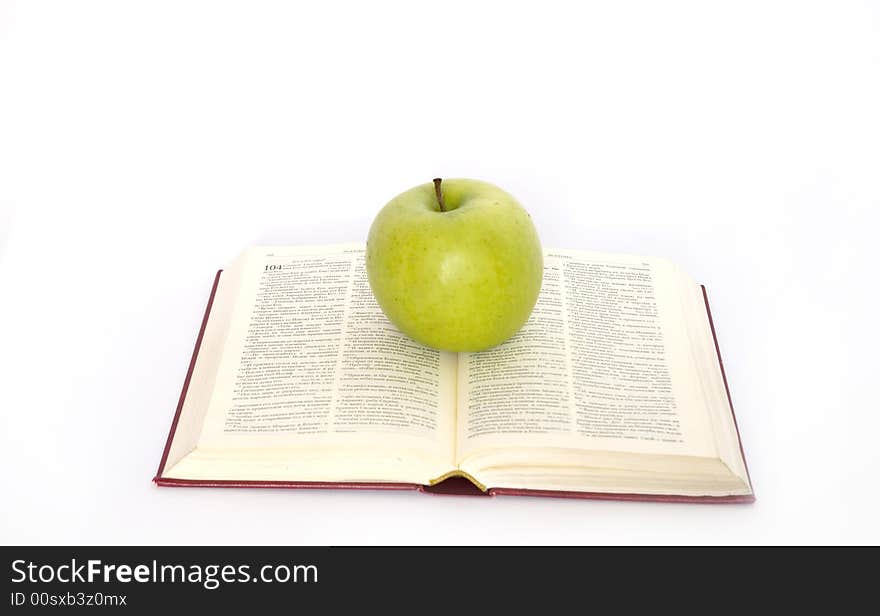 Apple and  book