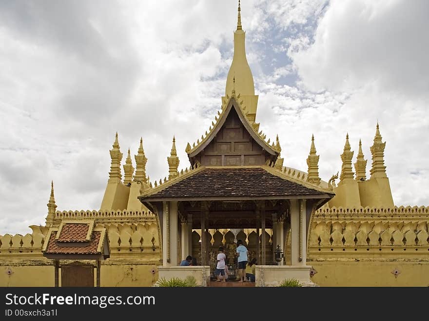 That Luang is a mighty temple in Vientiane and national symbol of Laos. That Luang is a mighty temple in Vientiane and national symbol of Laos.