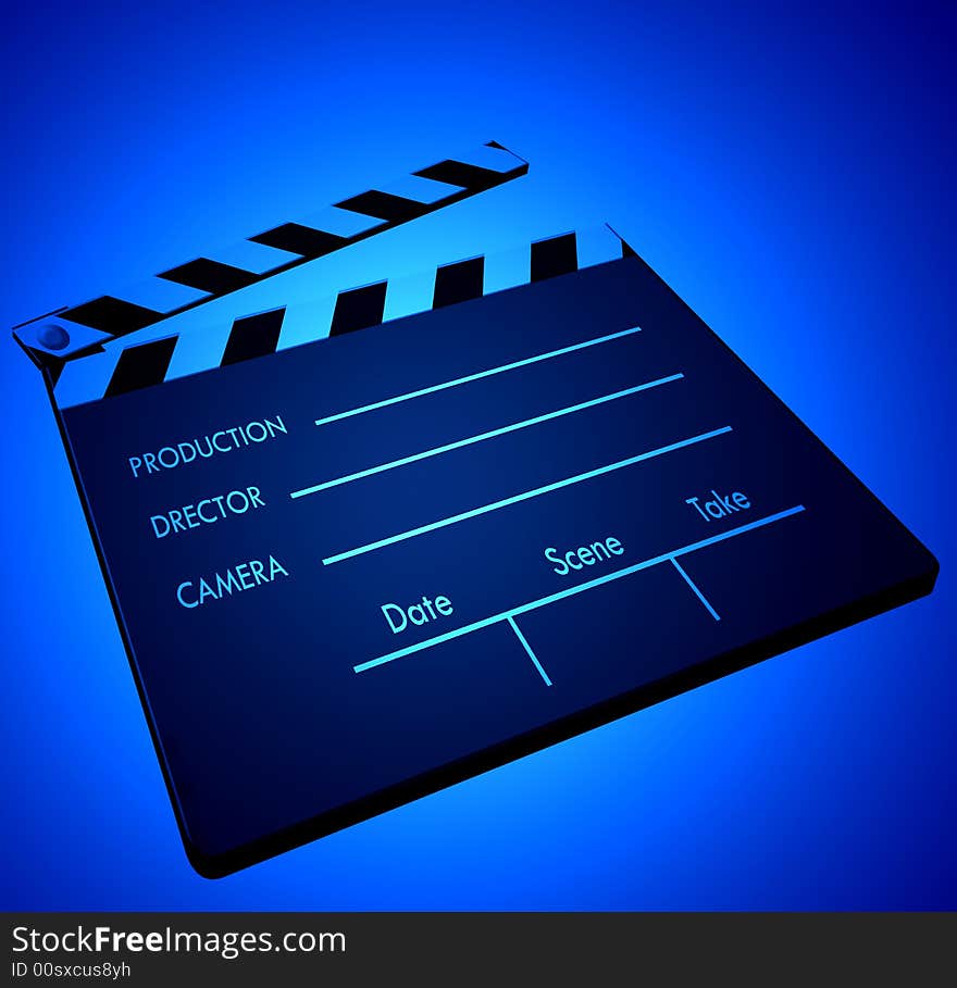 Film clapper in color light