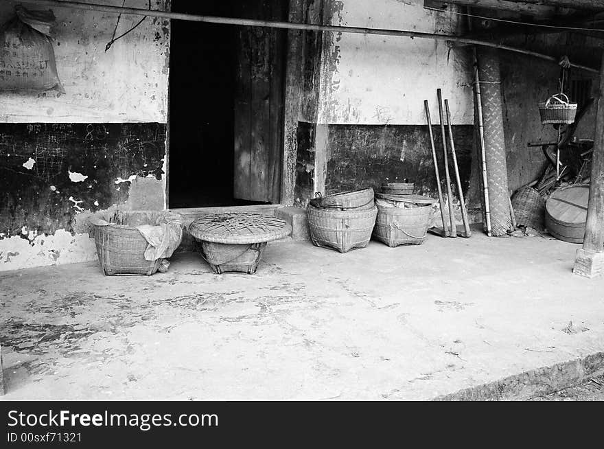 Farmer's cortyard, taken in Sichuan Province, China. Leica mp m35f1.4,tmax100. Farmer's cortyard, taken in Sichuan Province, China. Leica mp m35f1.4,tmax100