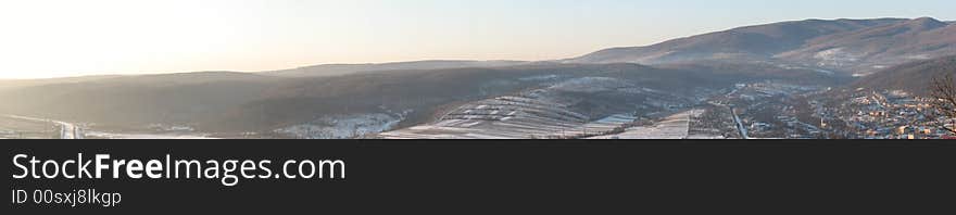 Valley on Carpathian Mountains