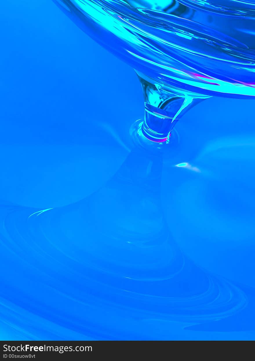 Computer generated illustration of blue sticky liquid. Computer generated illustration of blue sticky liquid