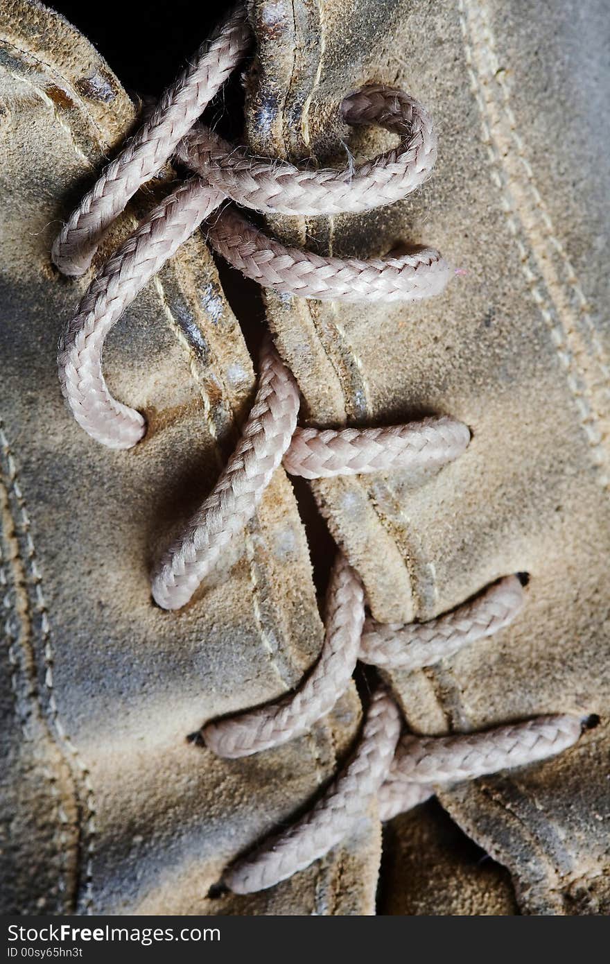 Old shoe used in suede