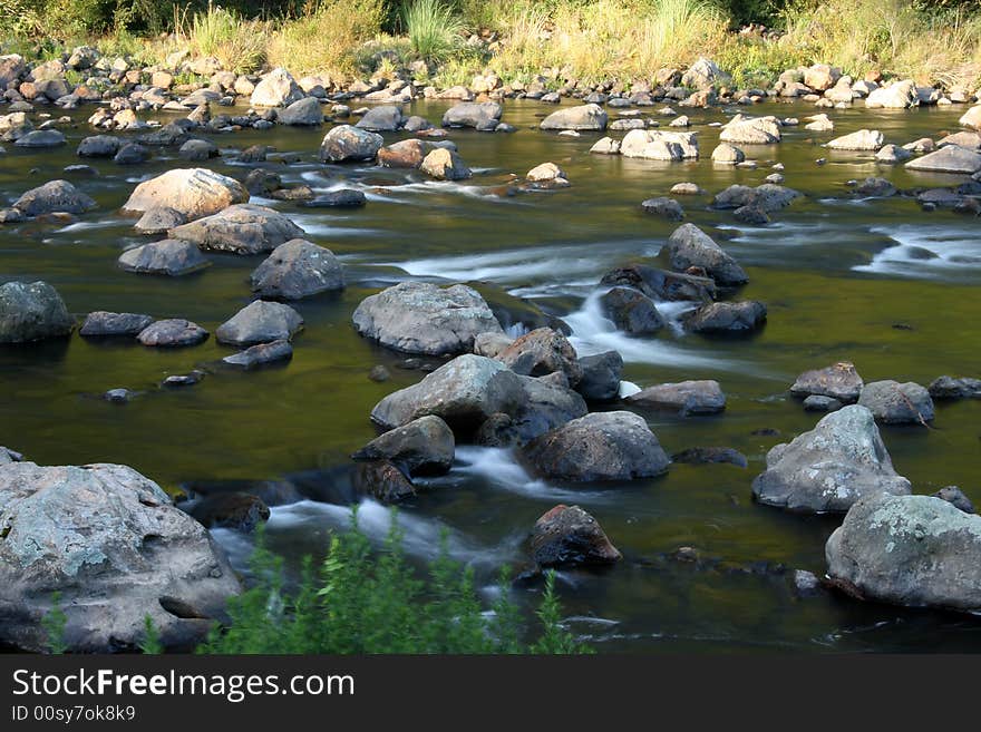 Running water in the Karangahake Gorge, NZ. Running water in the Karangahake Gorge, NZ