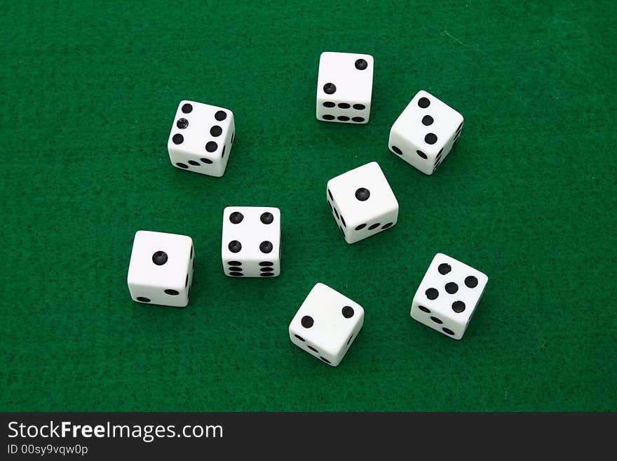 White dice