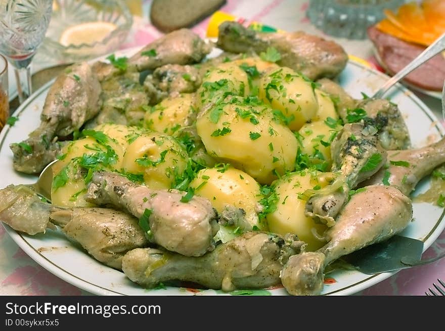 Potatoes And Chicken