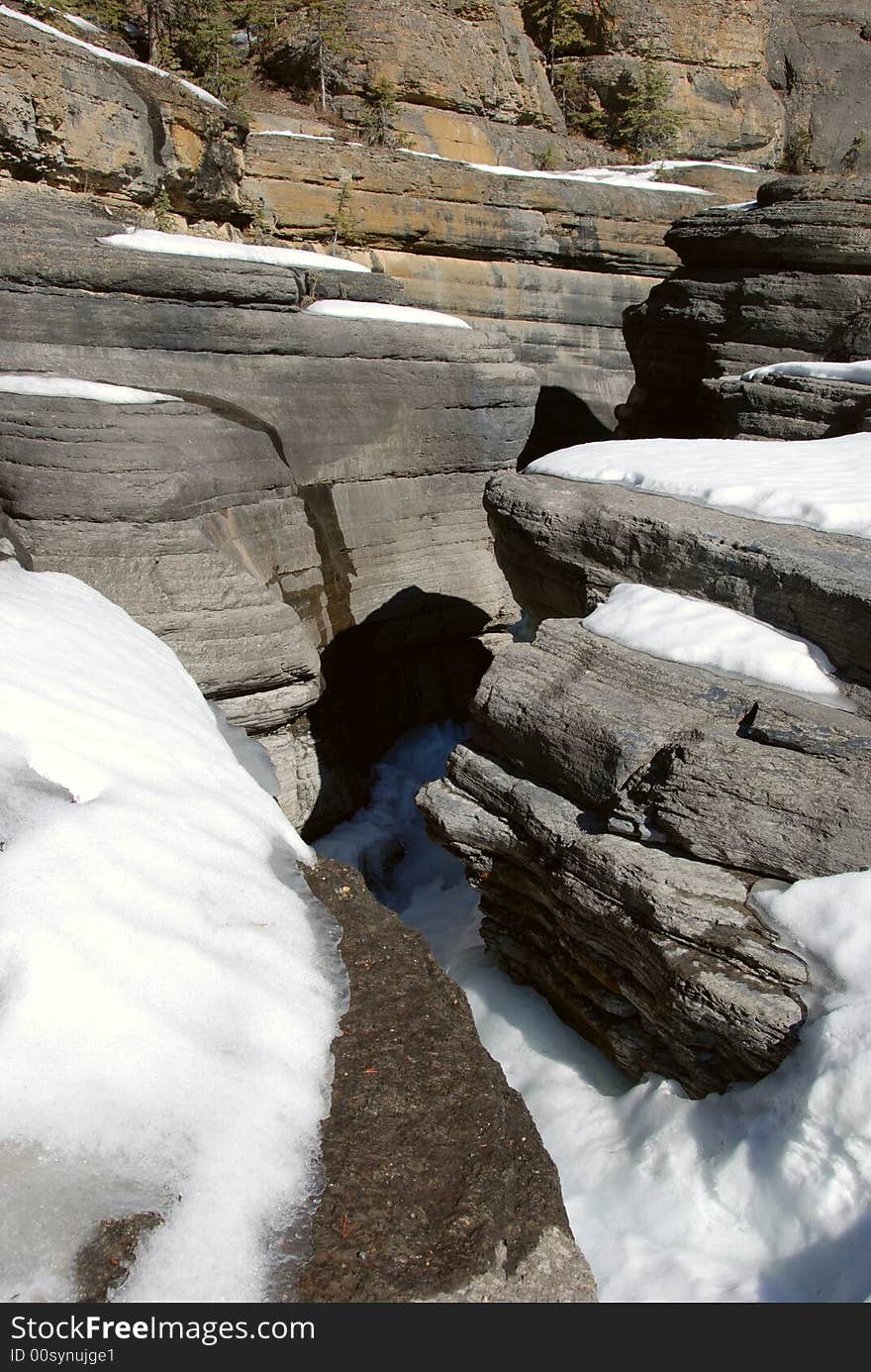 Frozen canyon