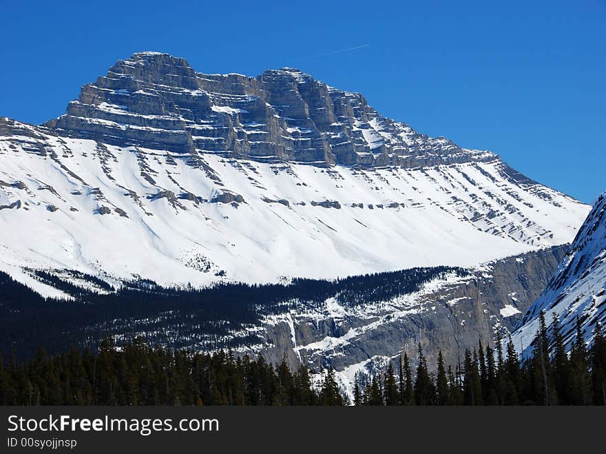 Peaks of snow moutain covered by snow. Peaks of snow moutain covered by snow