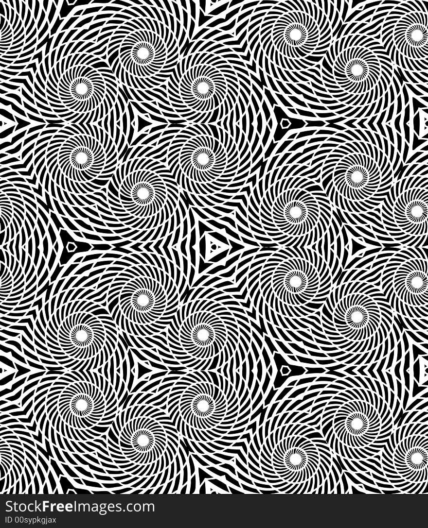 Abstract seamless black-and-white pattern - graphic illustration. Abstract seamless black-and-white pattern - graphic illustration