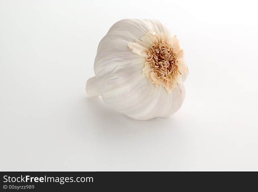 Garlic bulb isolated on white