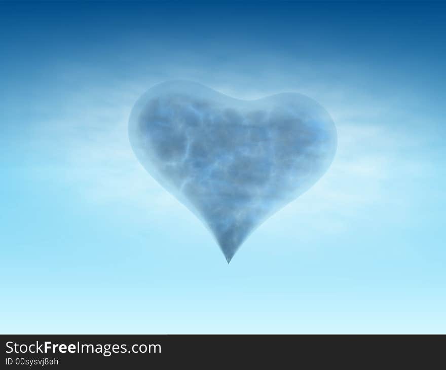 The heart as a symbol of air. The heart as a symbol of air