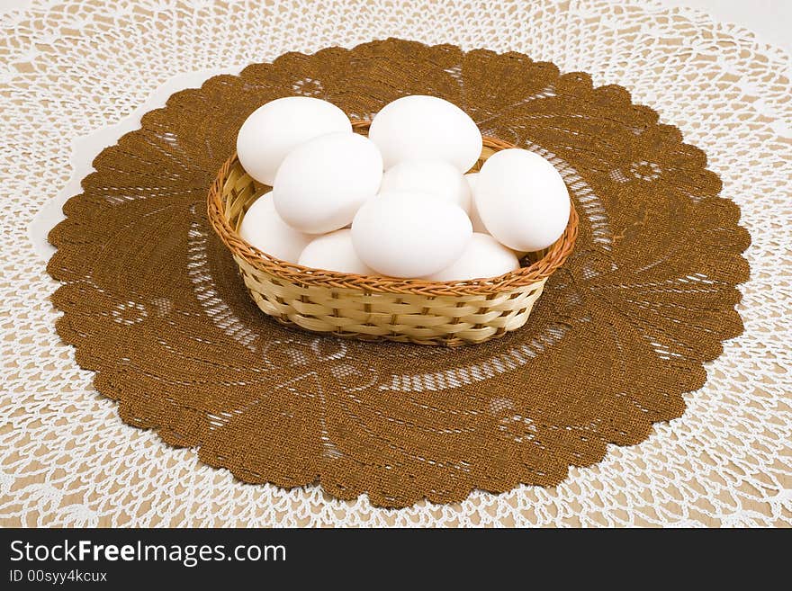 White Easter Eggs