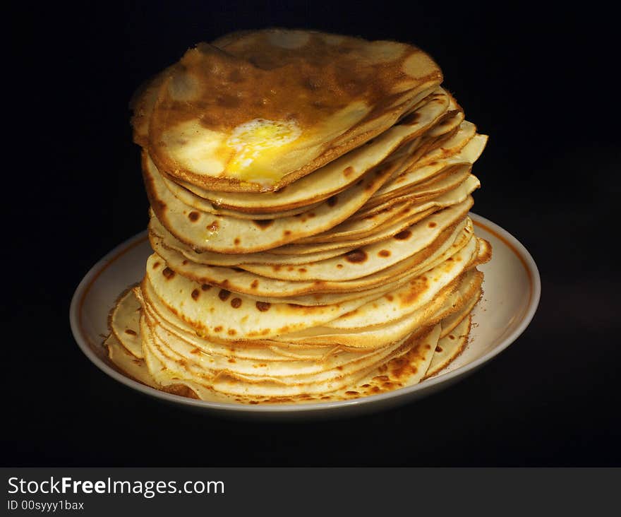 Breakfast Pancakes and Butter