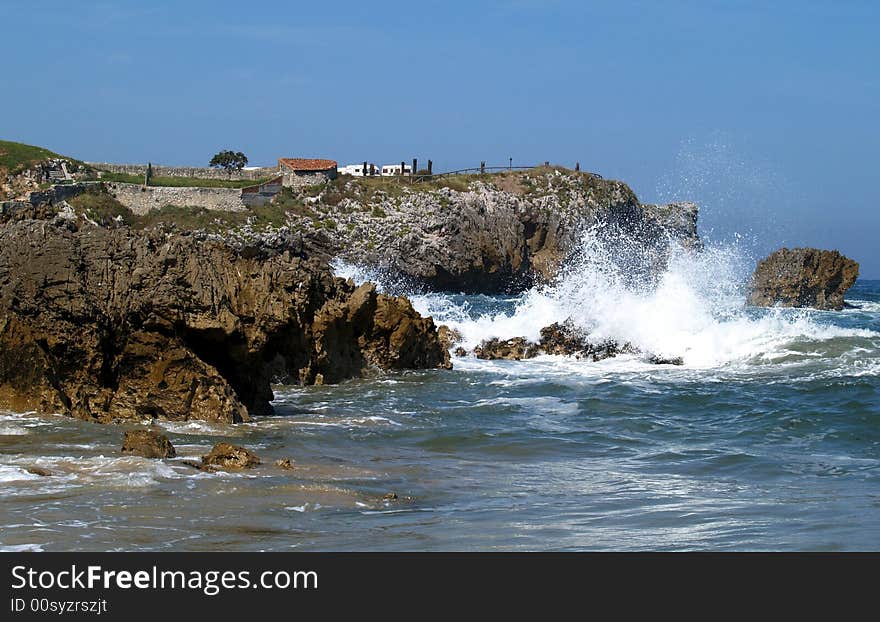 Atlantic shore in Spain