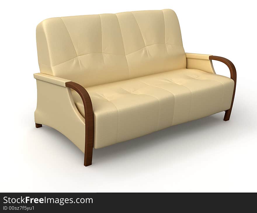 Image of sofa. White background.