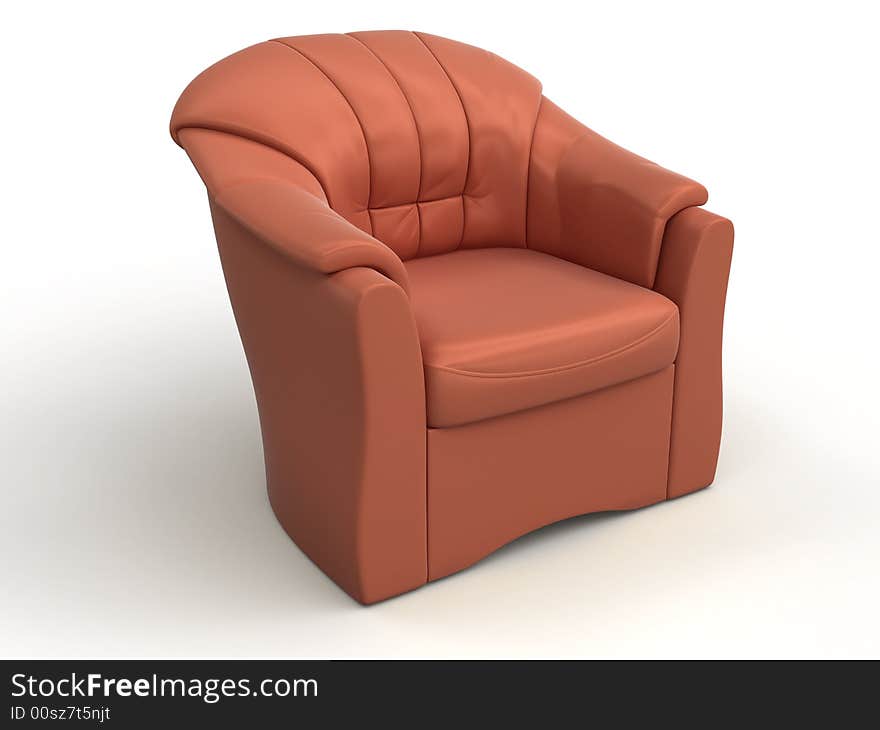 Image of armchair. White background.