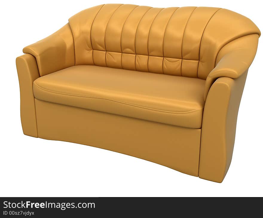 Image of sofa. White background.