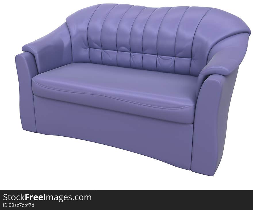 Image of sofa. White background.