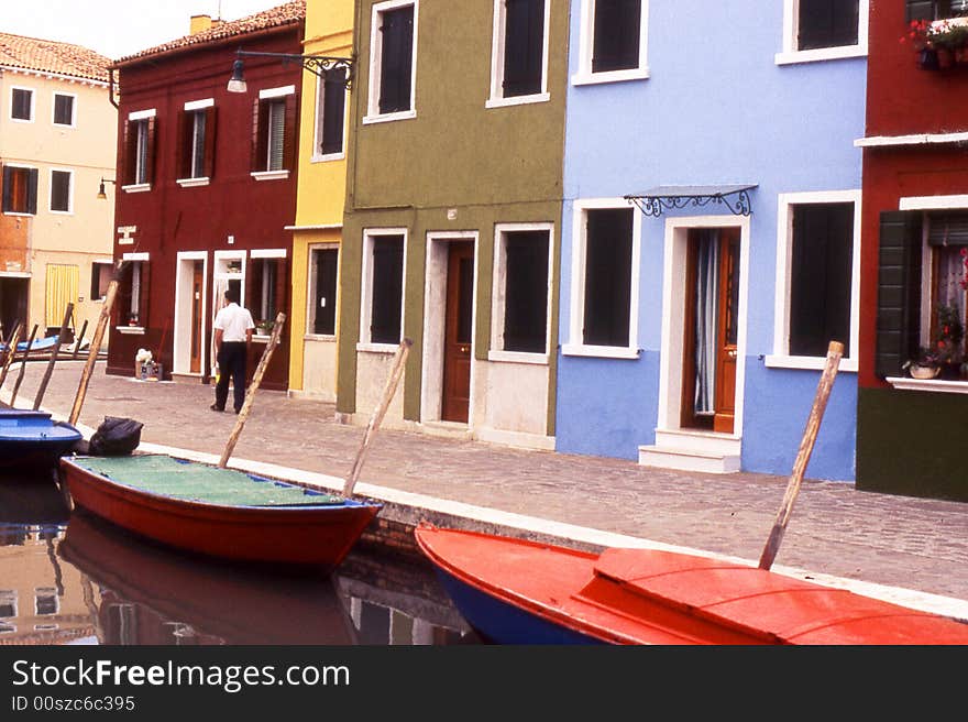 Colorful houses in Burano, Venice - Italy