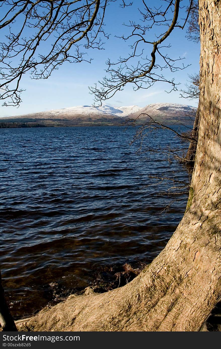 Loch Lomond on a winters day