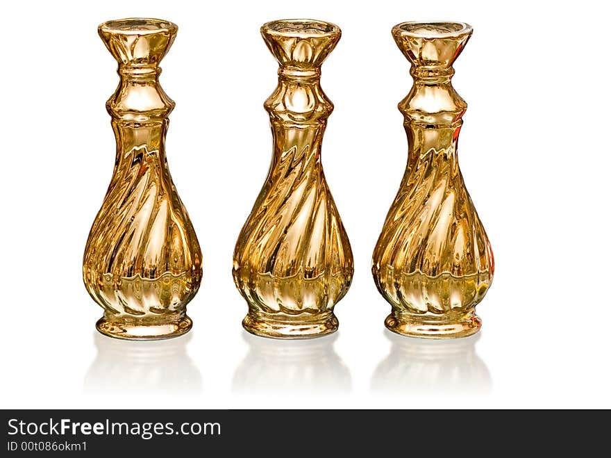 Religious luxury three golden bottles