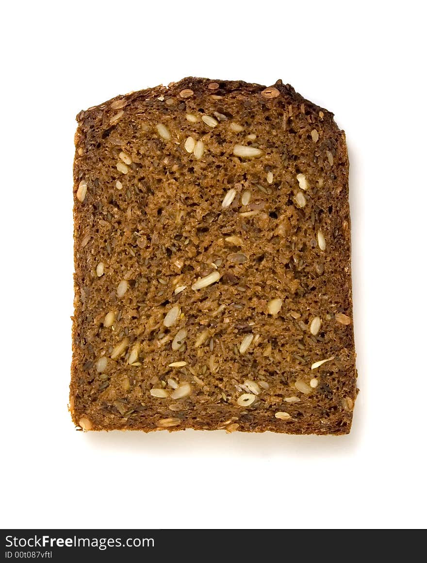 One Slice Of Whole-grain Dark Bread