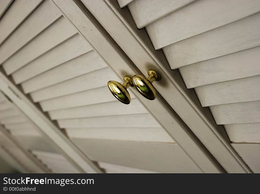 Horizontal photo of the door knob