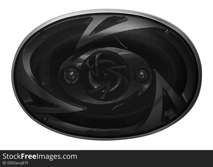 Audio speaker isolated on white