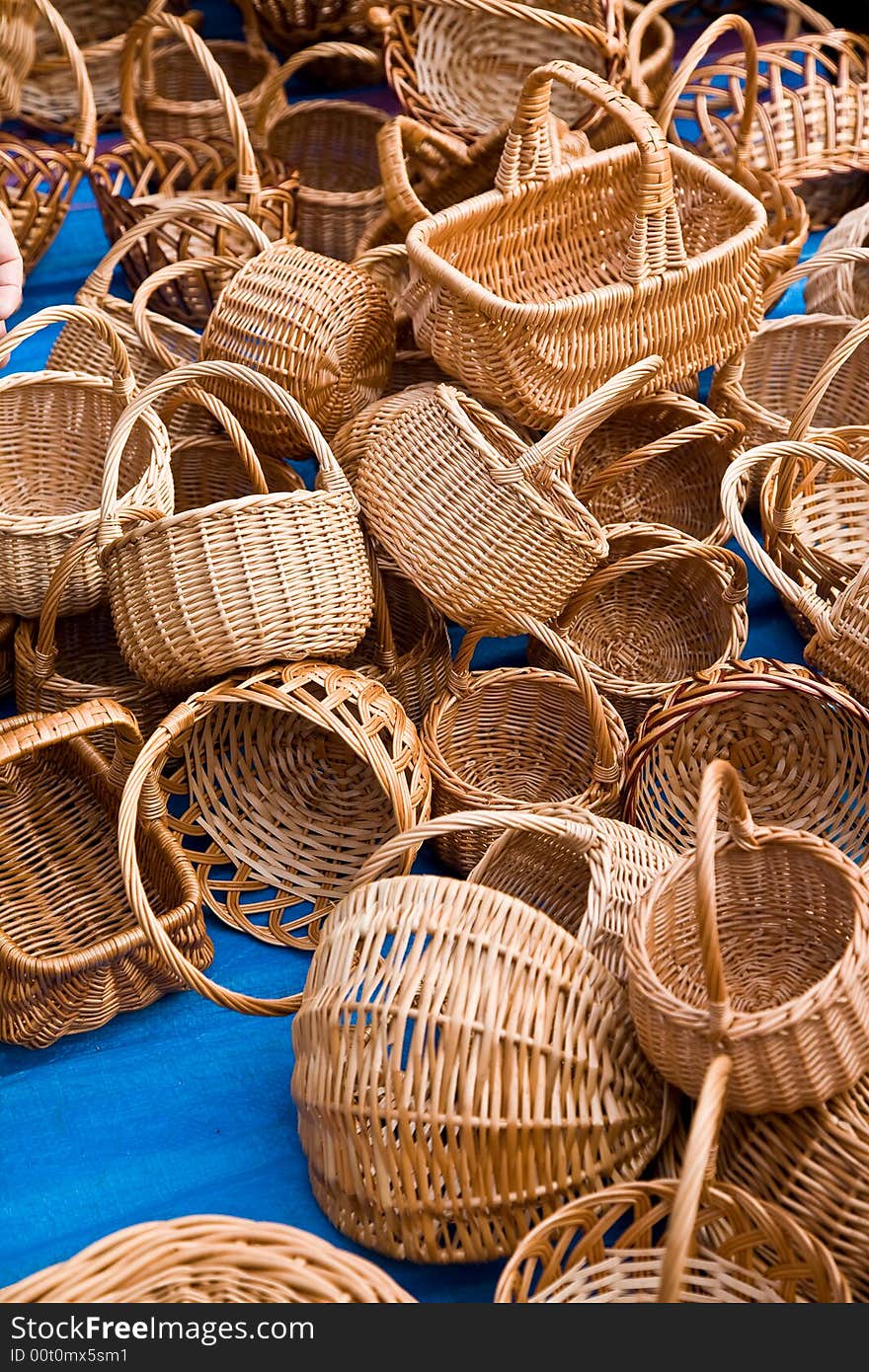 Wicker baskets on the fair