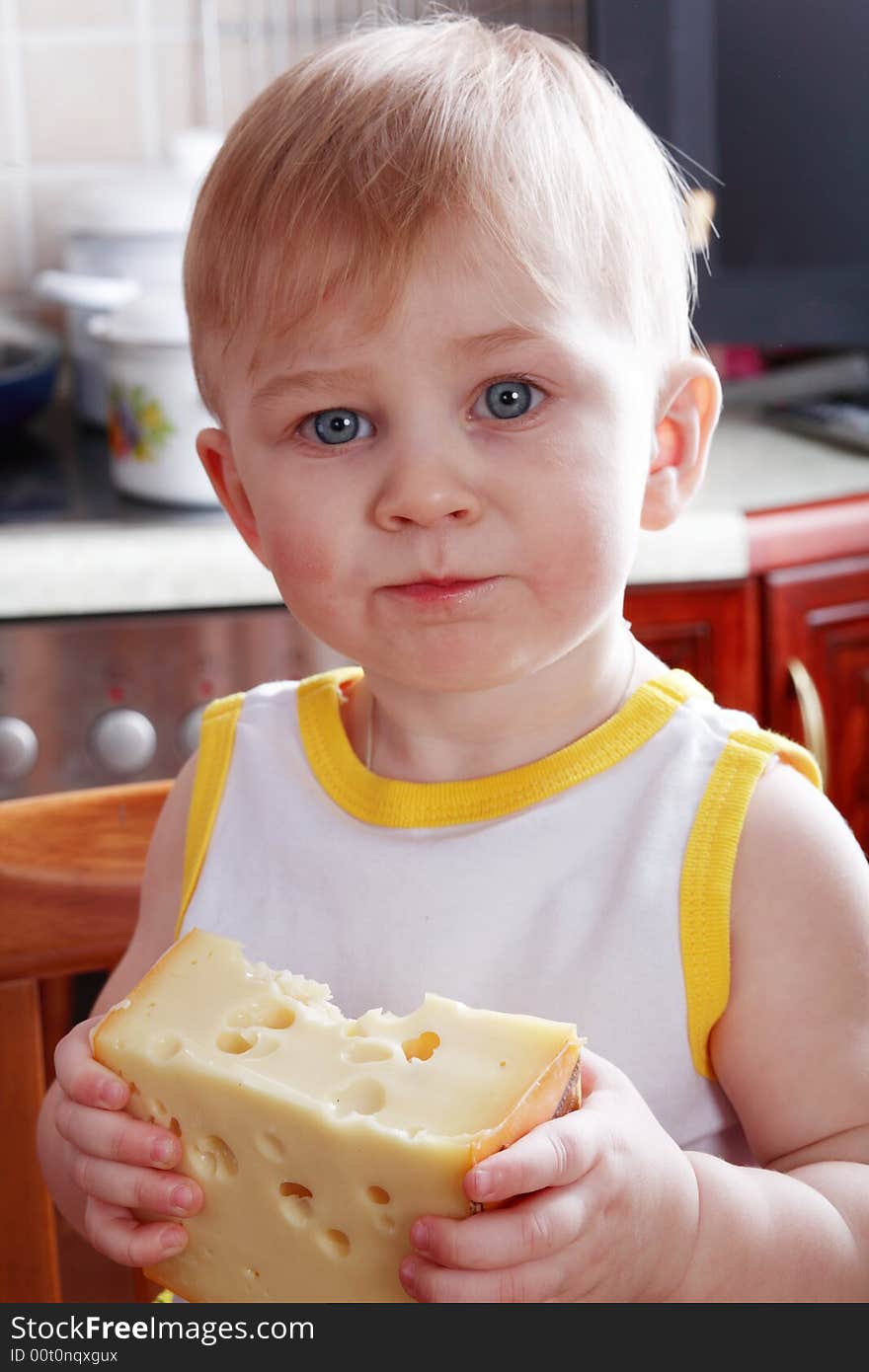 Beautiful baby. Shot in an interior. Beautiful baby. Shot in an interior.