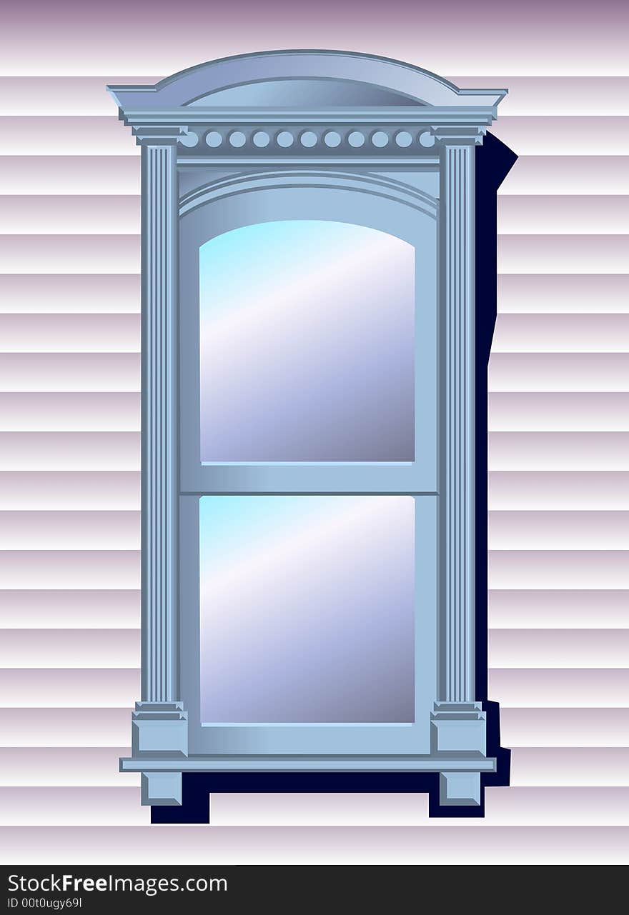 A vector illustration for a window