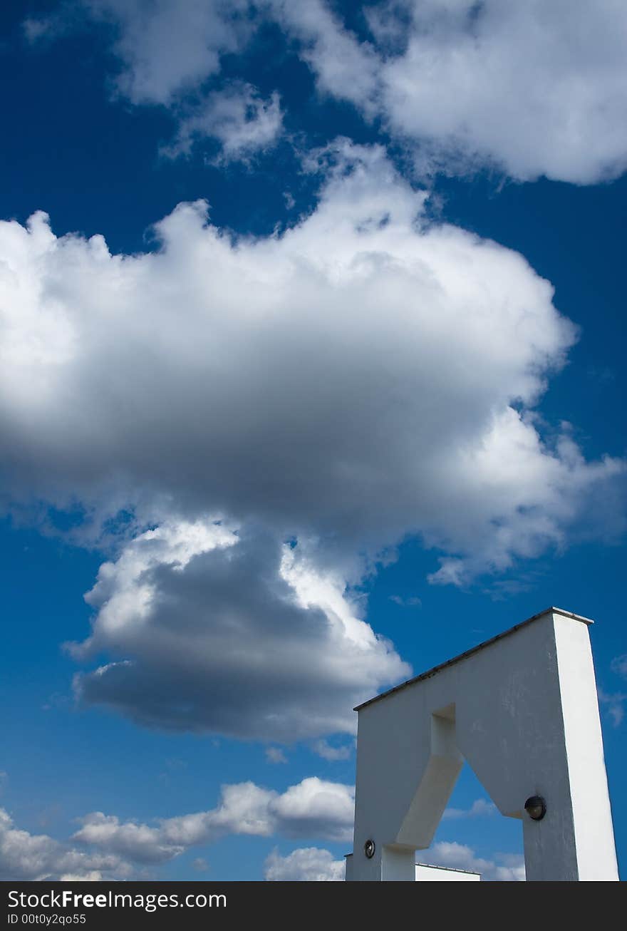 Gate under the blue sky