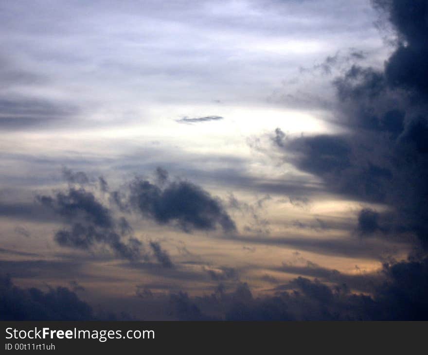 Black Clouds In Maldives