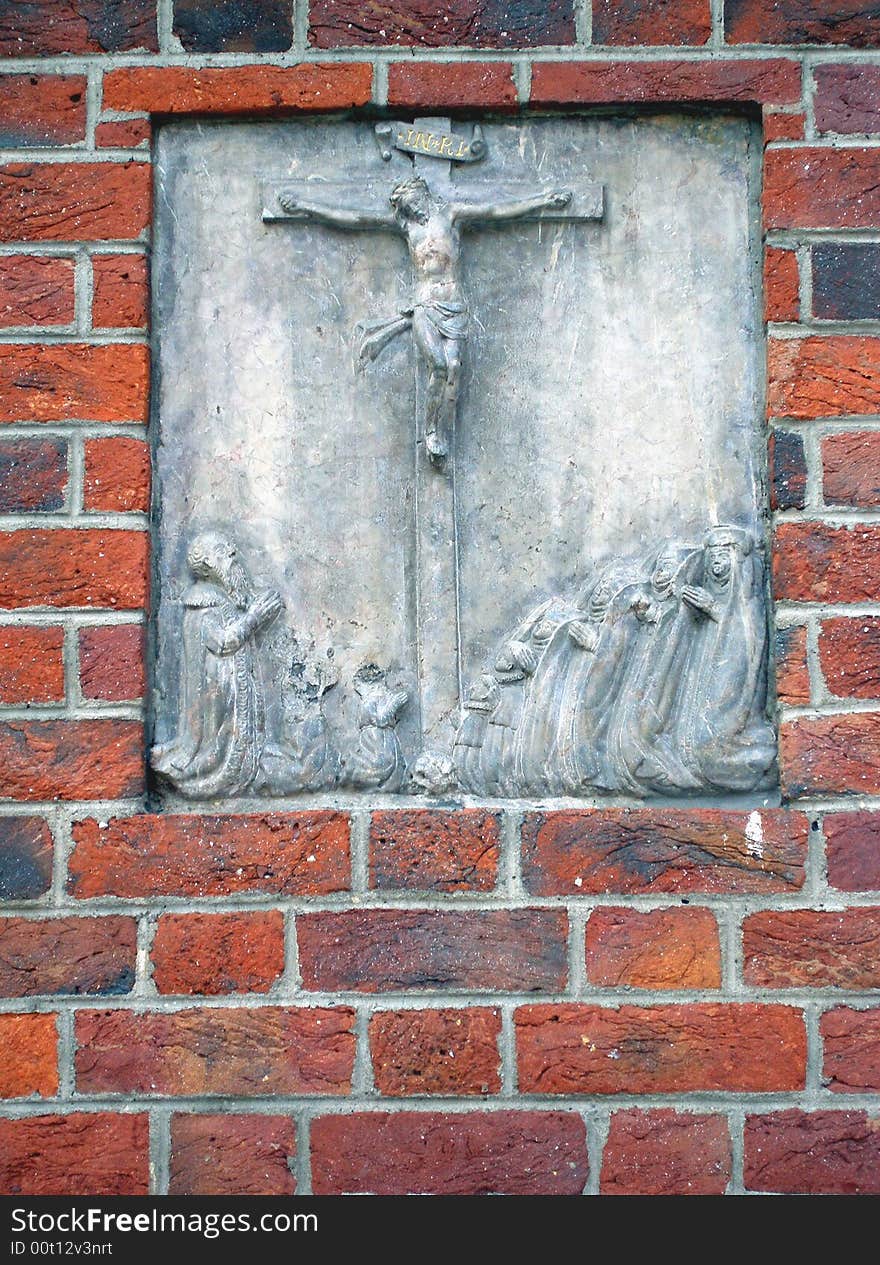 The Crucified Christ Bas-relief Representing. The