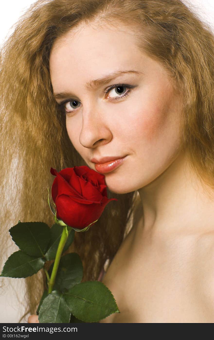 The blonde and rose