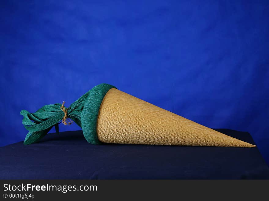 Zoom of a carrot over blue background. Zoom of a carrot over blue background