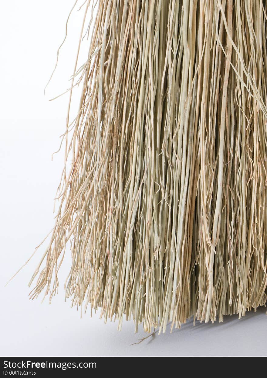 Small hand broom straw bottom edge. Small hand broom straw bottom edge.