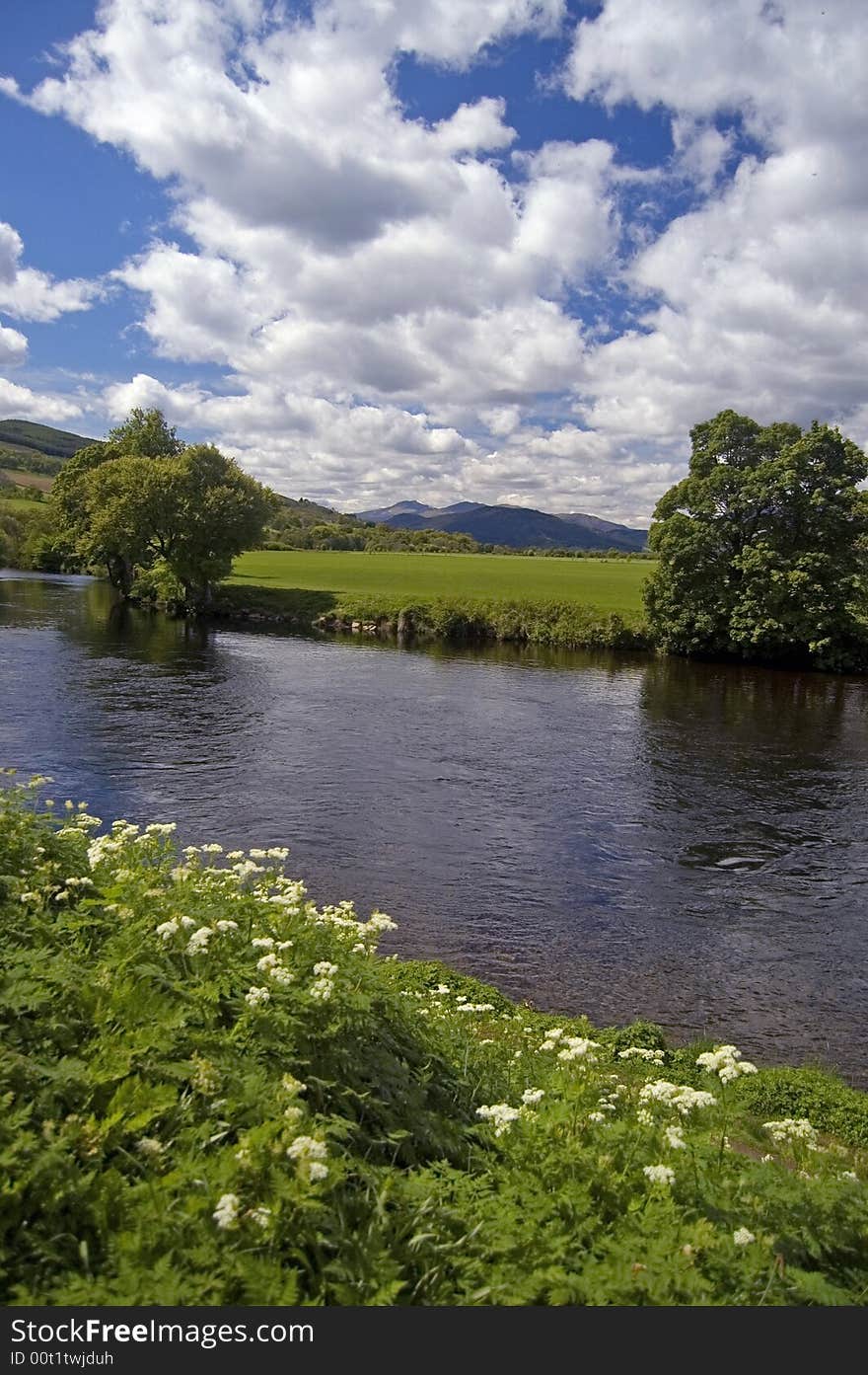 Scottish river and landscape