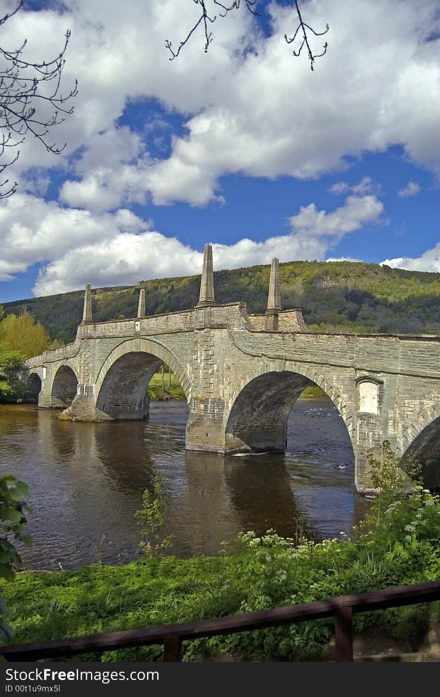 The wade bridge aberfeldy perthshire scotland united kingdom. The wade bridge aberfeldy perthshire scotland united kingdom