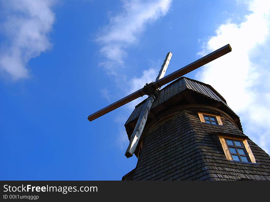 Windmill stylized for country tourism