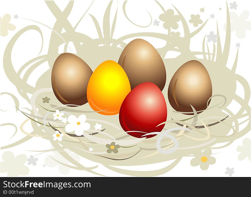 Five Easter Eggs