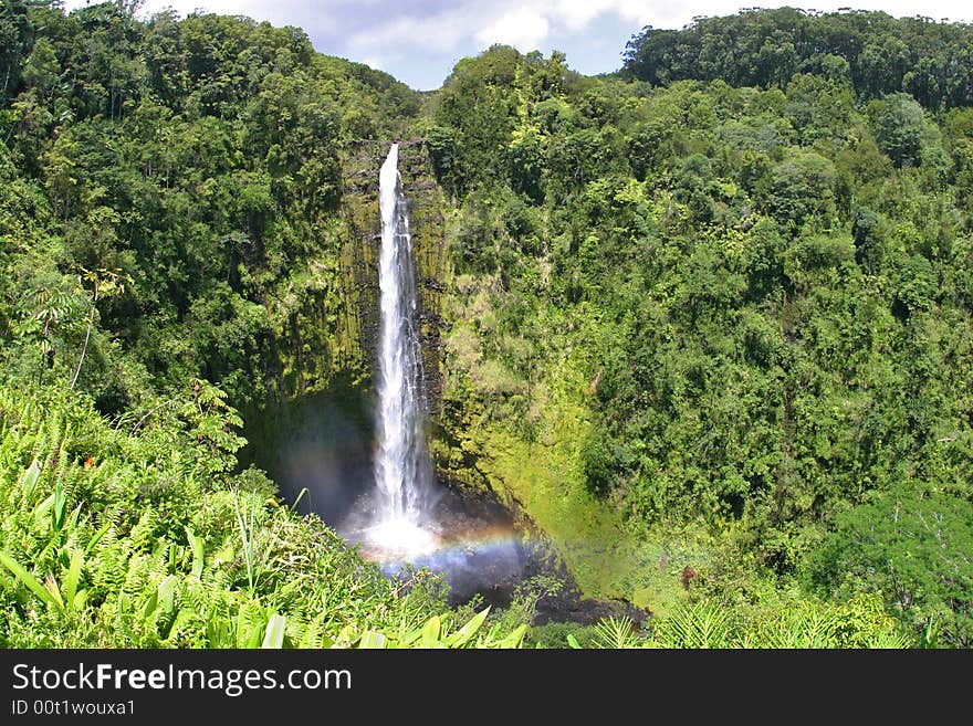 Akaka waterfalls in Maui, Hawaii. Akaka waterfalls in Maui, Hawaii